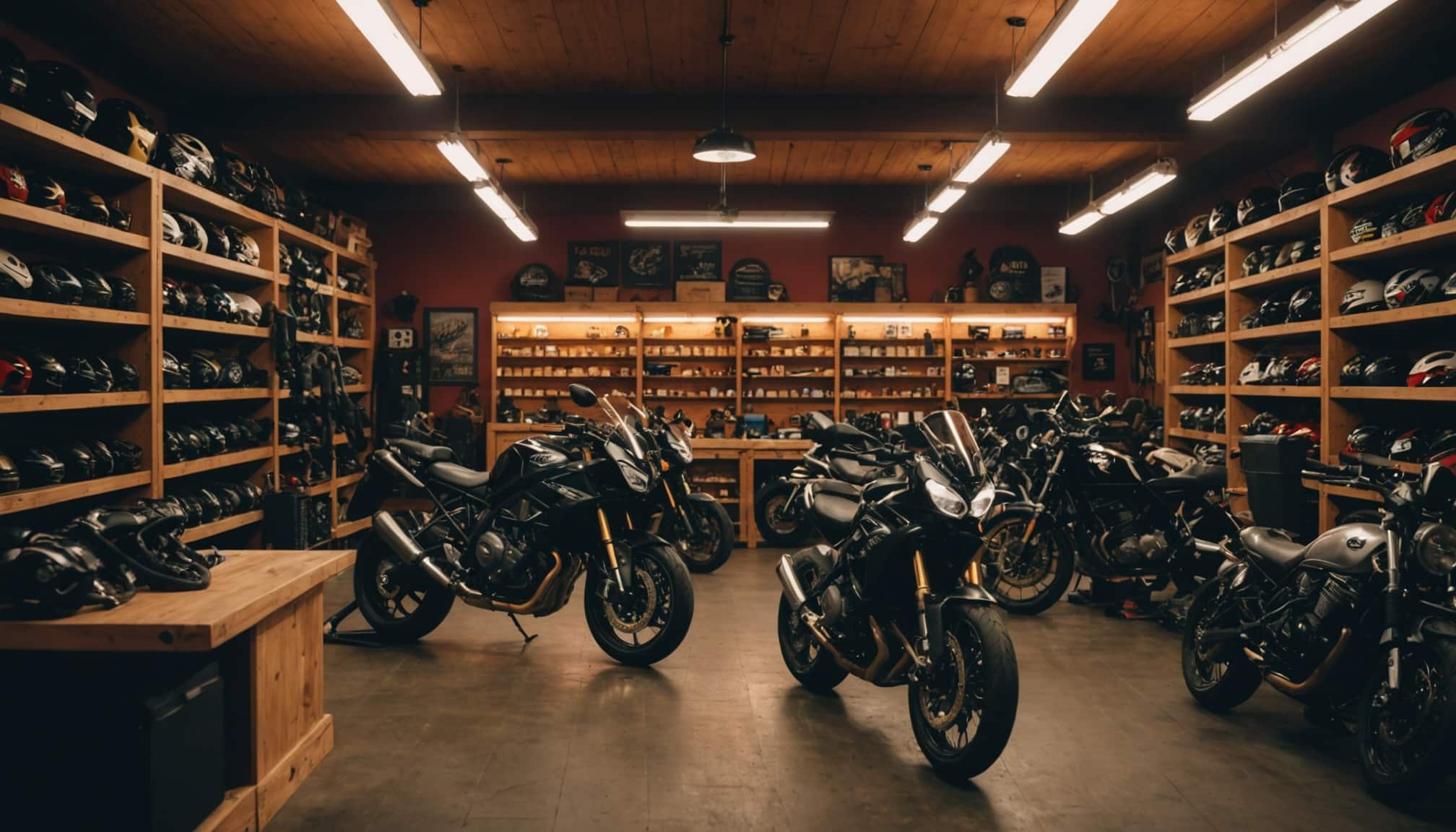 Accessoires de moto en vitrine à Dijon  
Magasin spécialisé pour motards à Dijon