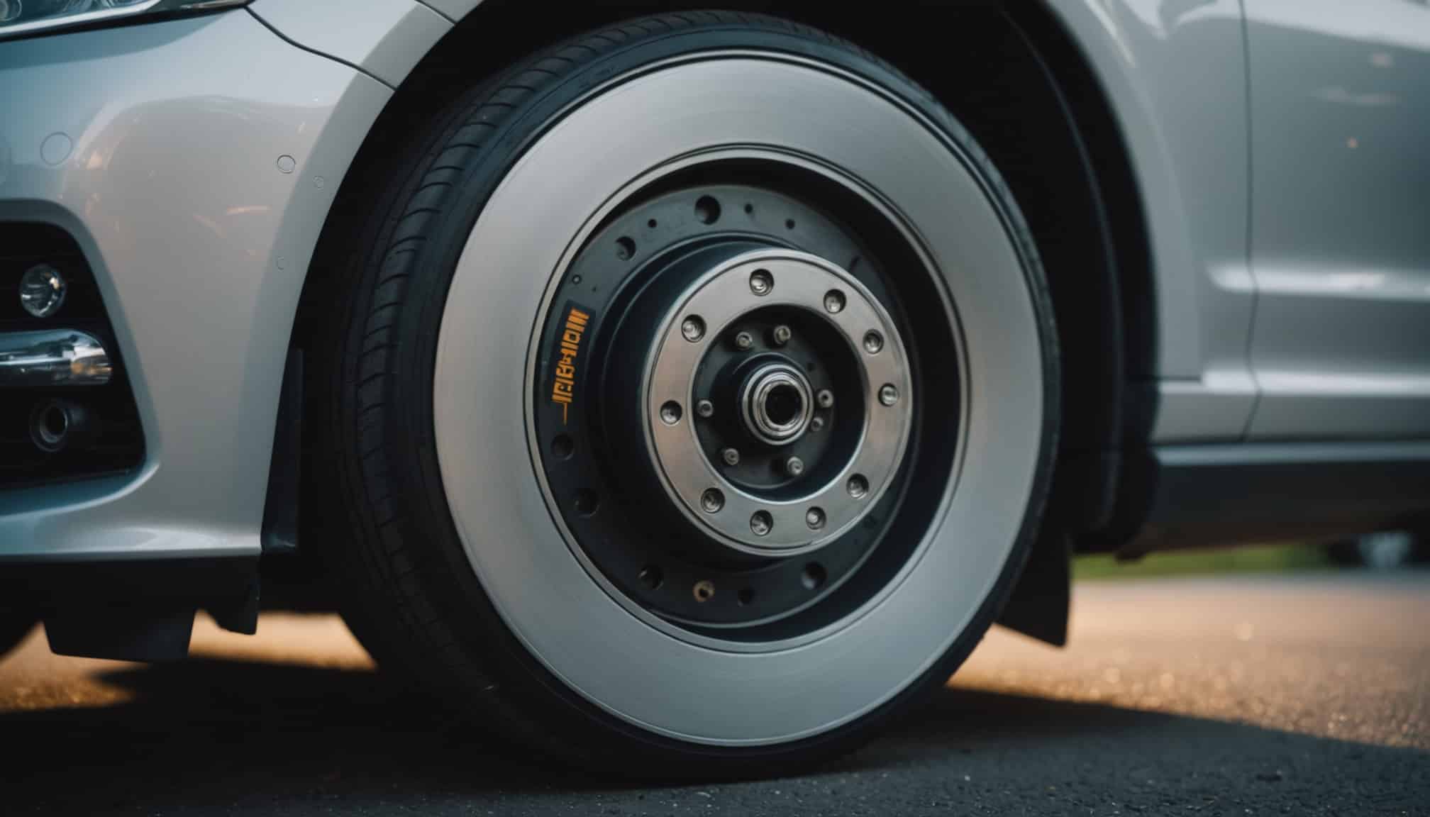 Voiture propre et bien entretenue sur un chemin  
Mécanicien vérifiant le moteur d'une voiture moderne